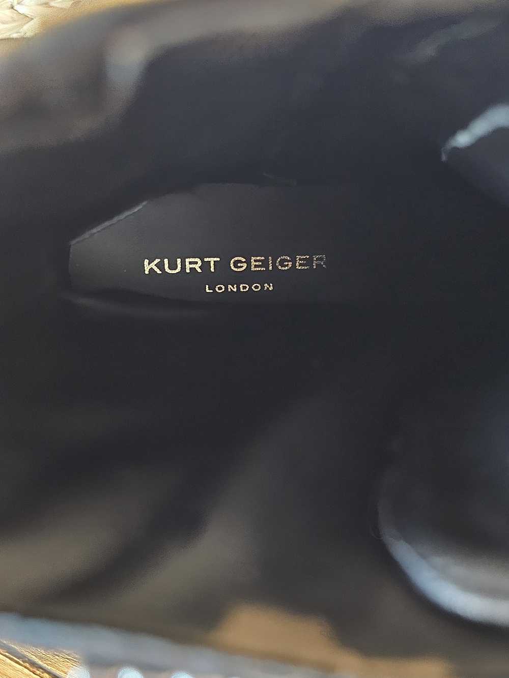 👁Kurt Geiger👁 Black Leather W/Crystal Lace-Up Boots Women's Sz 7.5 8 9.5 & 10 - Picture 8 of 11